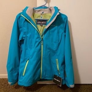 Teal snow jacket